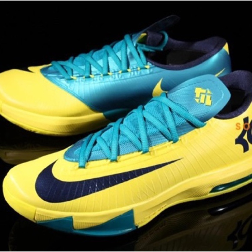Nike KD 6 Yellow Blue Basketball